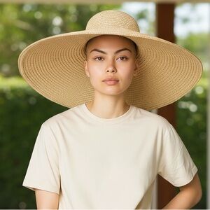Columbia straw beach hat